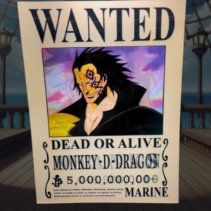 Poster 3D - Monkey D. Dragon / Edward Newgate / Shanks - One Piece