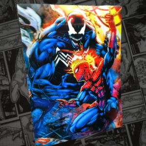 Poster 3D - Spiderman vs Venom - Comics