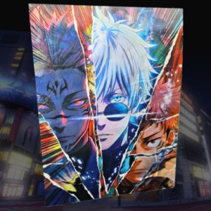 Poster 3D - Satoru Gojo / Sukuna / Itradori - Jujutsu Kaisen