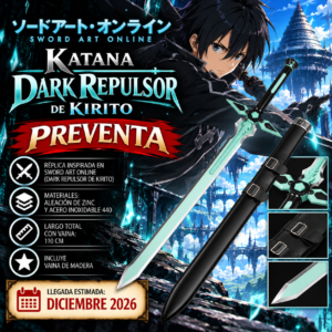 Espada Dark Repulsor de Kirito – Sword Art Online | PREVENTA
