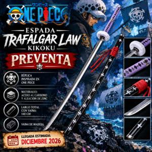 ESPADA TRAFALGAR LAW – KIKOKU – ONE PIECE – PREVENTA