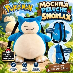 Mochila de Peluche Snorlax - Pokémon Oficial