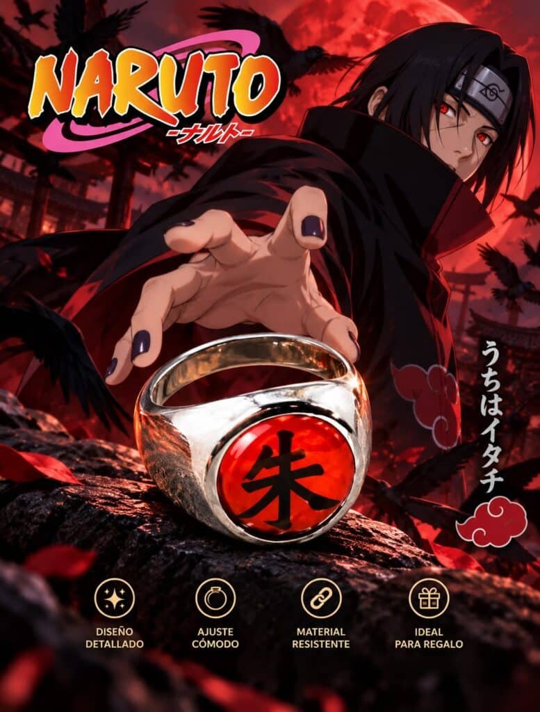 Anillo Akatsuki Itachi Uchiha – Naruto Shippuden